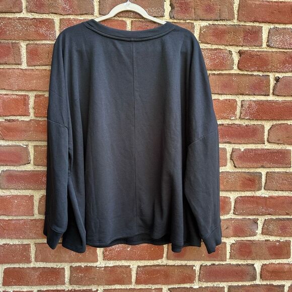 Sleep by Cacique Women's V-Neck Drop Shoulder Lounge sweatshirt Size 22/24 NEW - Picture 5 of 5